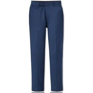 Calvin Klein Boys Flat Bi-Stretch Dress Pant Straight Leg Fit Belt L Size 16
